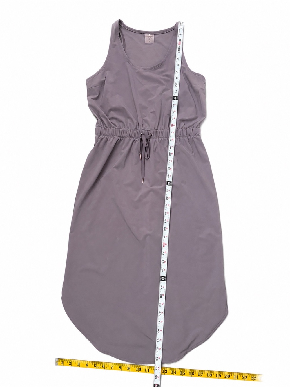 Calia Sleeveless Drawstring Midi Mauve Color size Small Athleisure Casual - Picture 5 of 7